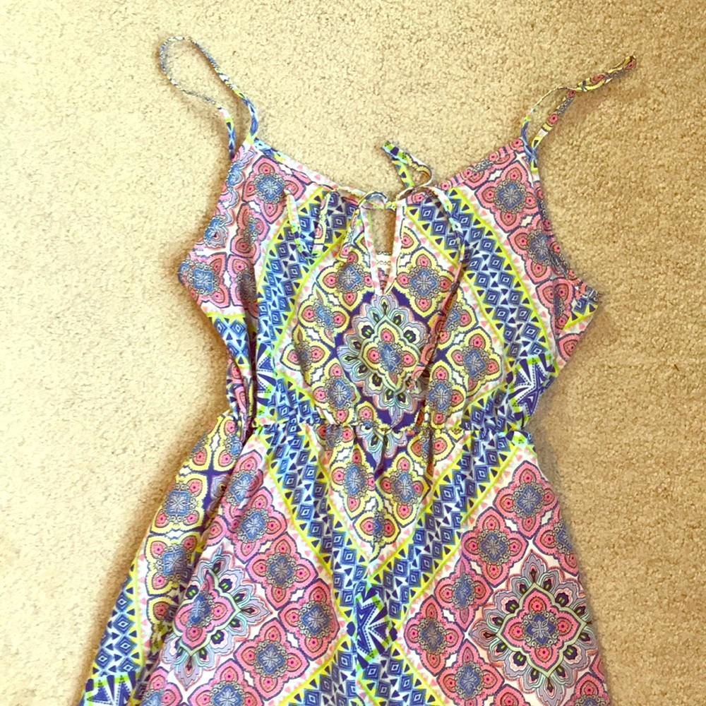 Handkerchief colorful maxi dress